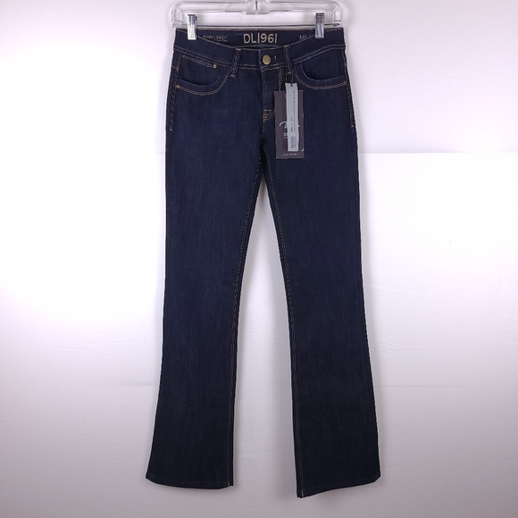NWT DL1961 Milano Boot Dark Wash Jeans Size 25 - Picture 1 of 11